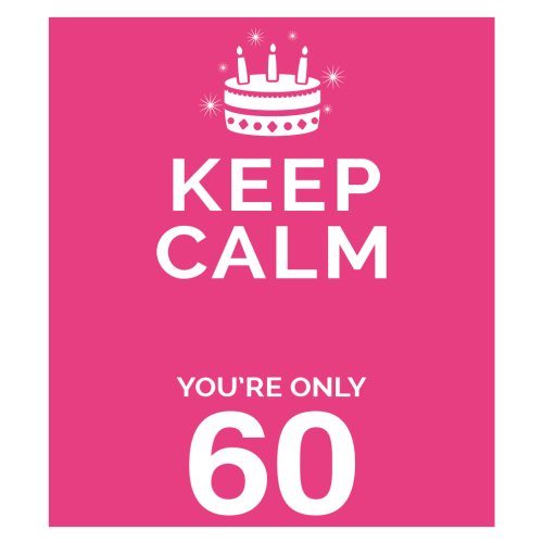Personalised Keep Calm You’re Only Any Age Gift