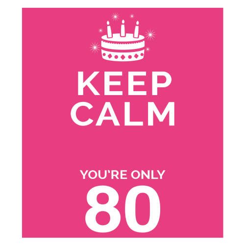 Personalised Keep Calm You’re Only Any Age Gift