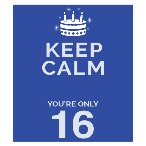 Personalised Keep Calm You’re Only Any Age Gift