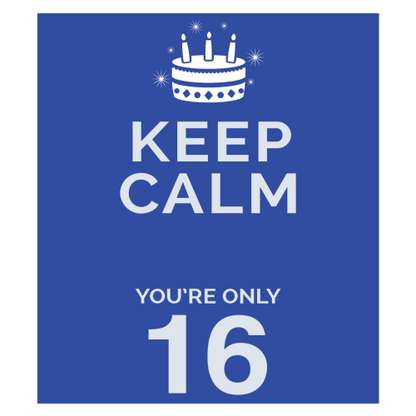 Personalised Keep Calm You’re Only Any Age Gift
