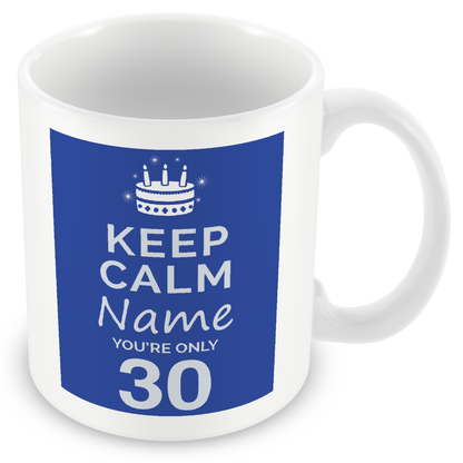 Personalised Keep Calm You’re Only Any Age Gift