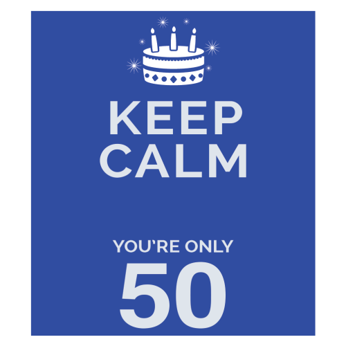 Personalised Keep Calm You’re Only Any Age Gift