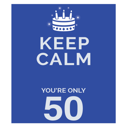 Personalised Keep Calm You’re Only Any Age Gift