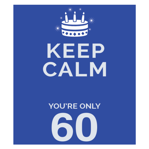 Personalised Keep Calm You’re Only Any Age Gift