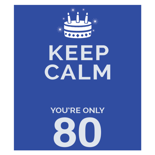 Personalised Keep Calm You’re Only Any Age Gift