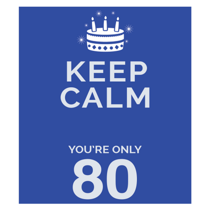 Personalised Keep Calm You’re Only Any Age Gift