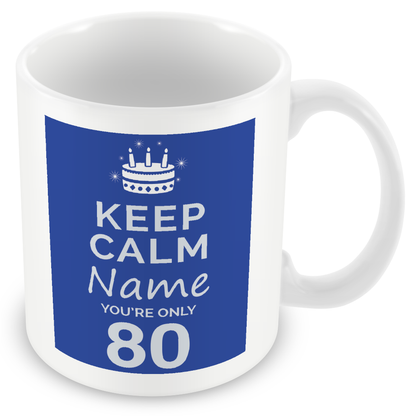 Personalised Keep Calm You’re Only Any Age Gift