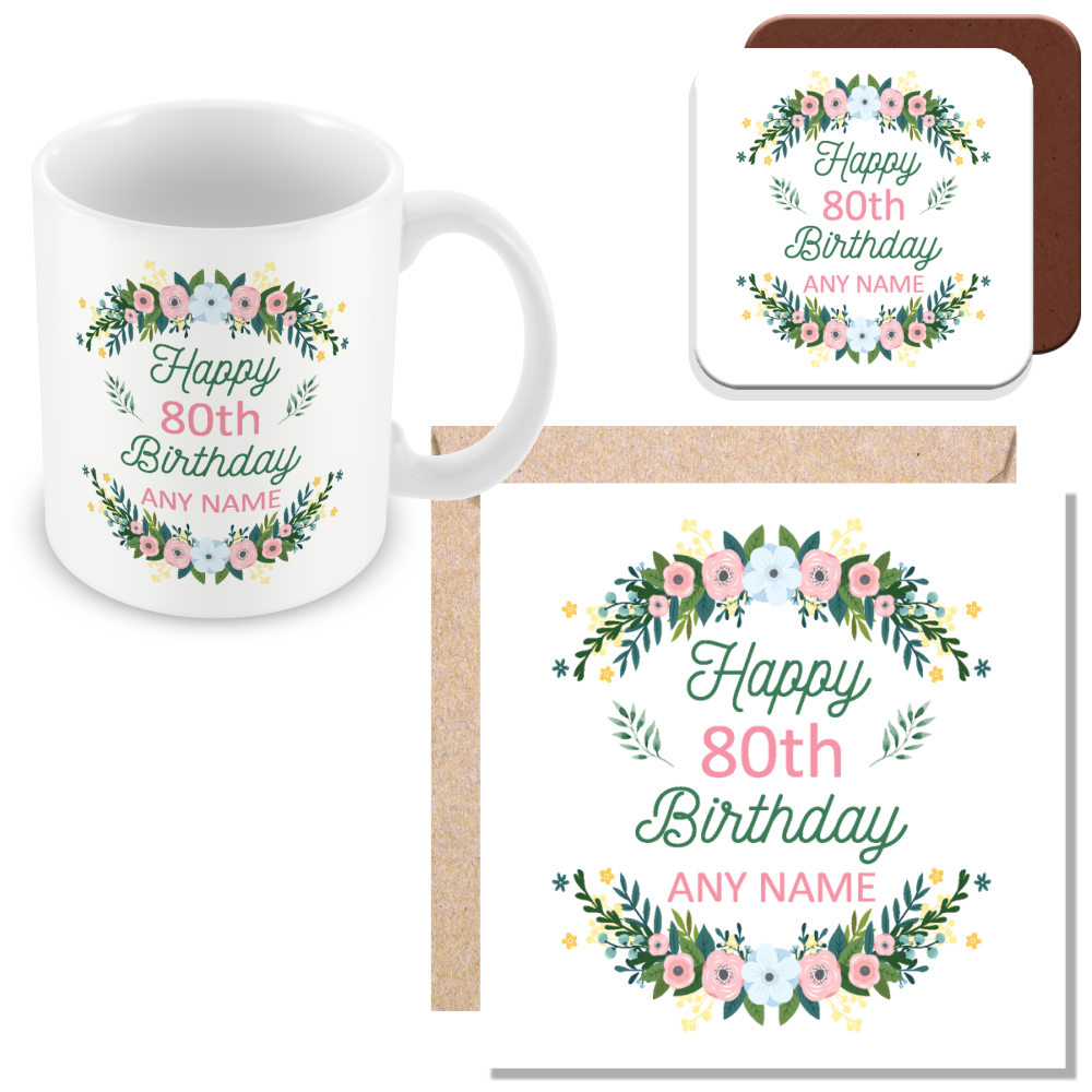 Personalised Birthday Floral – Elegant Gift for Women