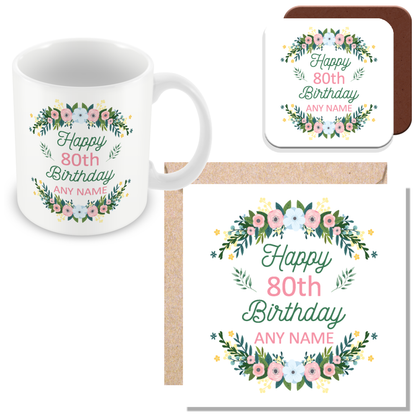 Personalised Birthday Floral – Elegant Gift for Women