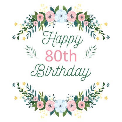 Personalised Birthday Floral – Elegant Gift for Women