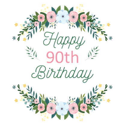 Personalised Birthday Floral – Elegant Gift for Women