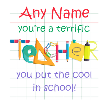 Personalised Teacher Gift – Custom Thank You