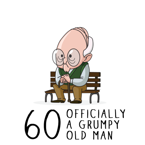 Personalised Grumpy Old Man 60th Birthday Mug Gift
