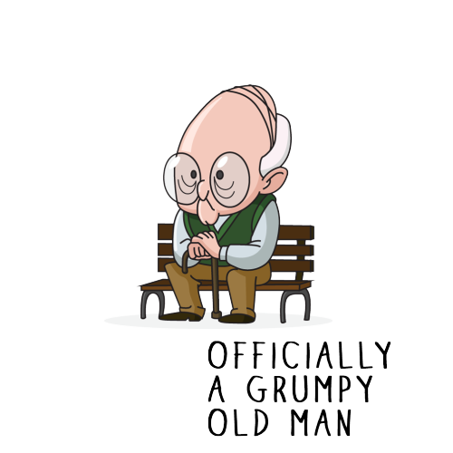 Personalised Grumpy Old Man Any Age Birthday Gift