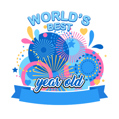 Personalised World's Best Birthday Gift for Men and Women - Pink or Blue