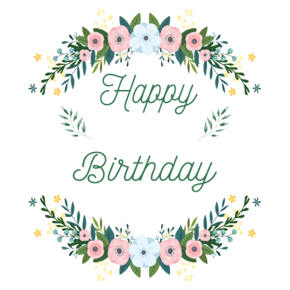 Personalised Birthday Floral – Elegant Gift for Women