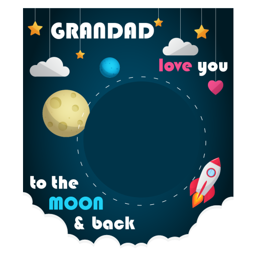 Personalised Photo Gift – “Love You to The Moon”
