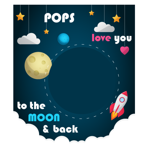 Personalised Photo Gift – “Love You to The Moon”