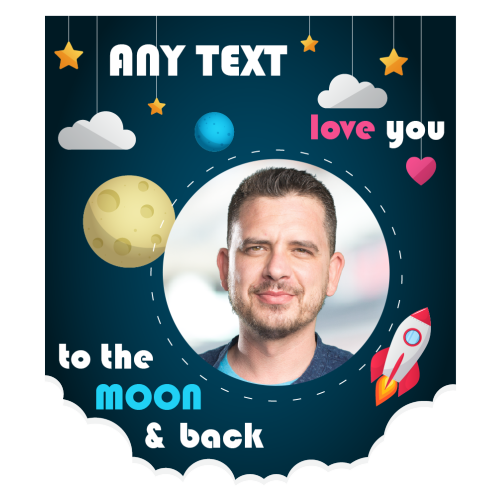 Personalised Photo Gift – “Love You to The Moon”