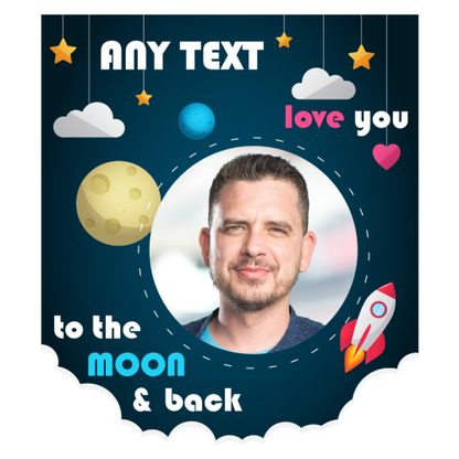 Personalised Photo Gift – “Love You to The Moon”