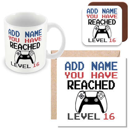 Personalised Birthday Gamer Gift - You Have Reached Level