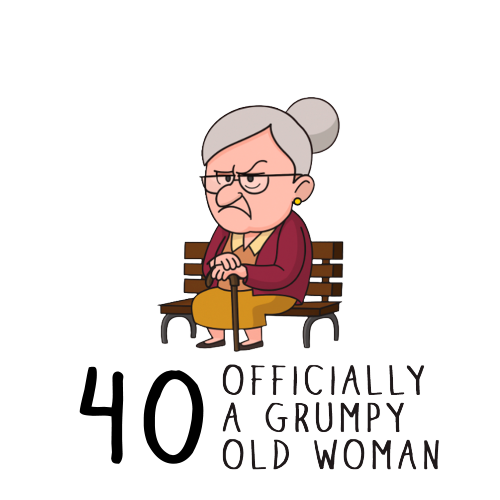 Personalised Grumpy Old Woman Any Age Birthday Gift
