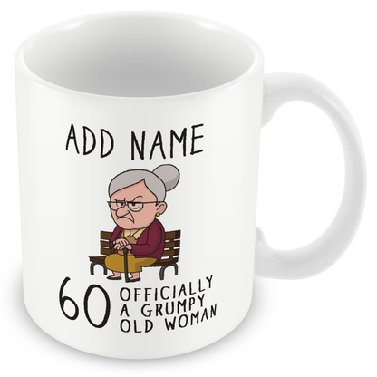 Personalised Grumpy Old Woman Any Age Birthday Gift