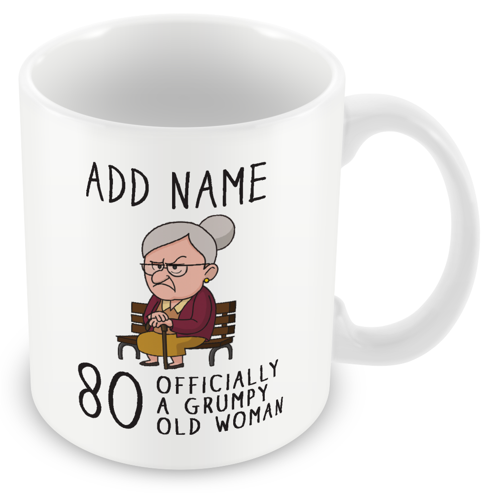 Personalised Grumpy Old Woman Any Age Birthday Gift