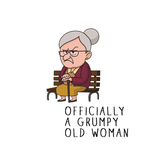 Personalised Grumpy Old Woman Any Age Birthday Gift