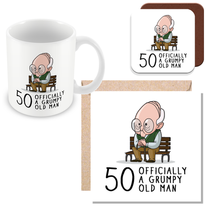 Grumpy Old Man 50th Birthday Mug
