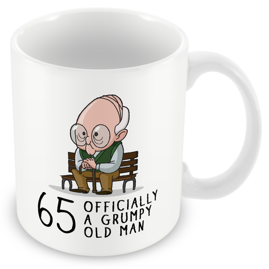 Grumpy Old Man 65th Birthday Mug