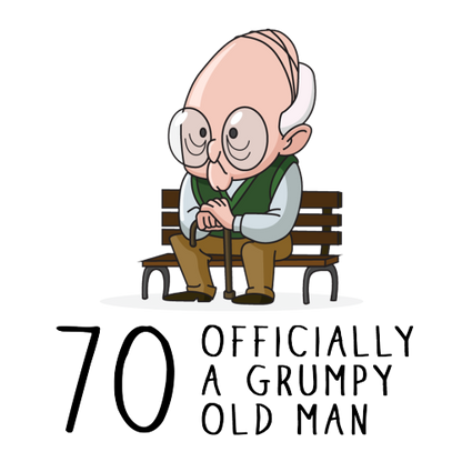 Grumpy Old Man 70th Birthday Mug