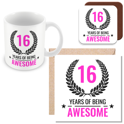 Birthday Mug – “Years of Being Awesome” Custom Age Gift | Funny Mug for Him or Her UK