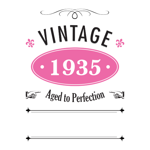 Vintage Year Personalised Gift