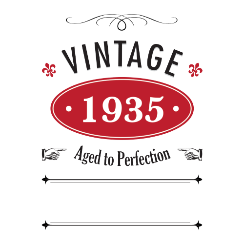 Vintage Year Personalised Gift