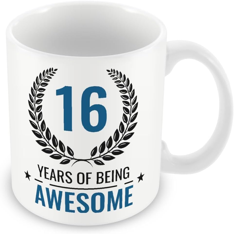 Birthday Mug – “Years of Being Awesome” Custom Age Gift | Funny Mug for Him or Her UK