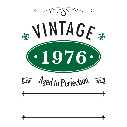 Vintage Year Personalised Gift