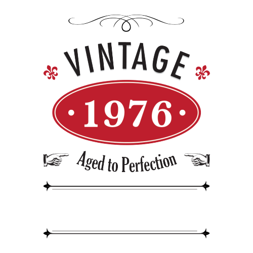 Vintage Year Personalised Gift