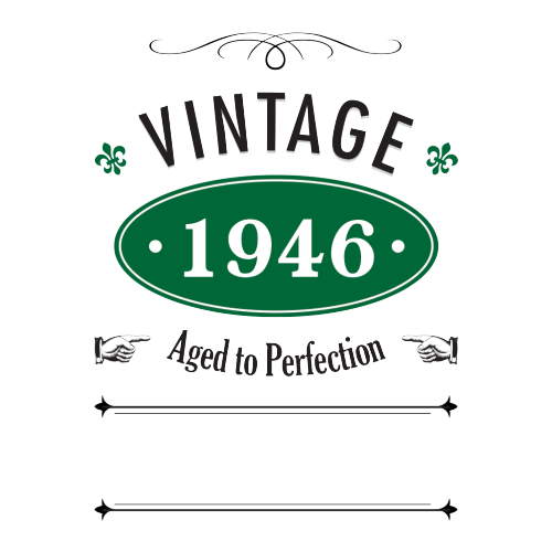 Vintage Year Personalised Gift
