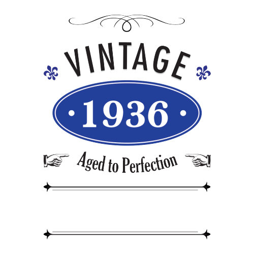 Vintage Year Personalised Gift