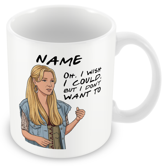 Phoebe Quote Mug - Optional Black or Purple Handle, Coaster and Card