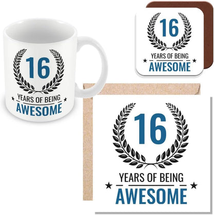 Birthday Mug – “Years of Being Awesome” Custom Age Gift | Funny Mug for Him or Her UK