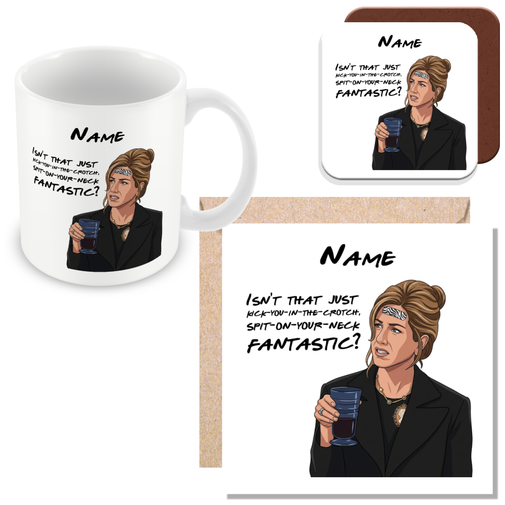 Rachel Quote Mug - Optional Black or Purple Handle, Coaster and Card