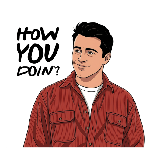 Joey Quote Mug - Optional Black or Purple Handle, Coaster and Card