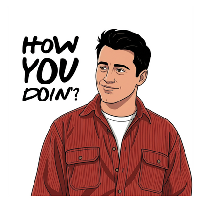 Joey Quote Mug - Optional Black or Purple Handle, Coaster and Card