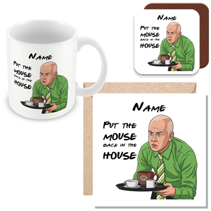 Gunther Quote Mug - Optional Black or Purple Handle, Coaster and Card