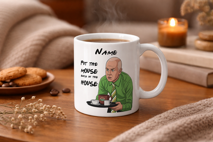 Gunther Quote Mug - Optional Black or Purple Handle, Coaster and Card