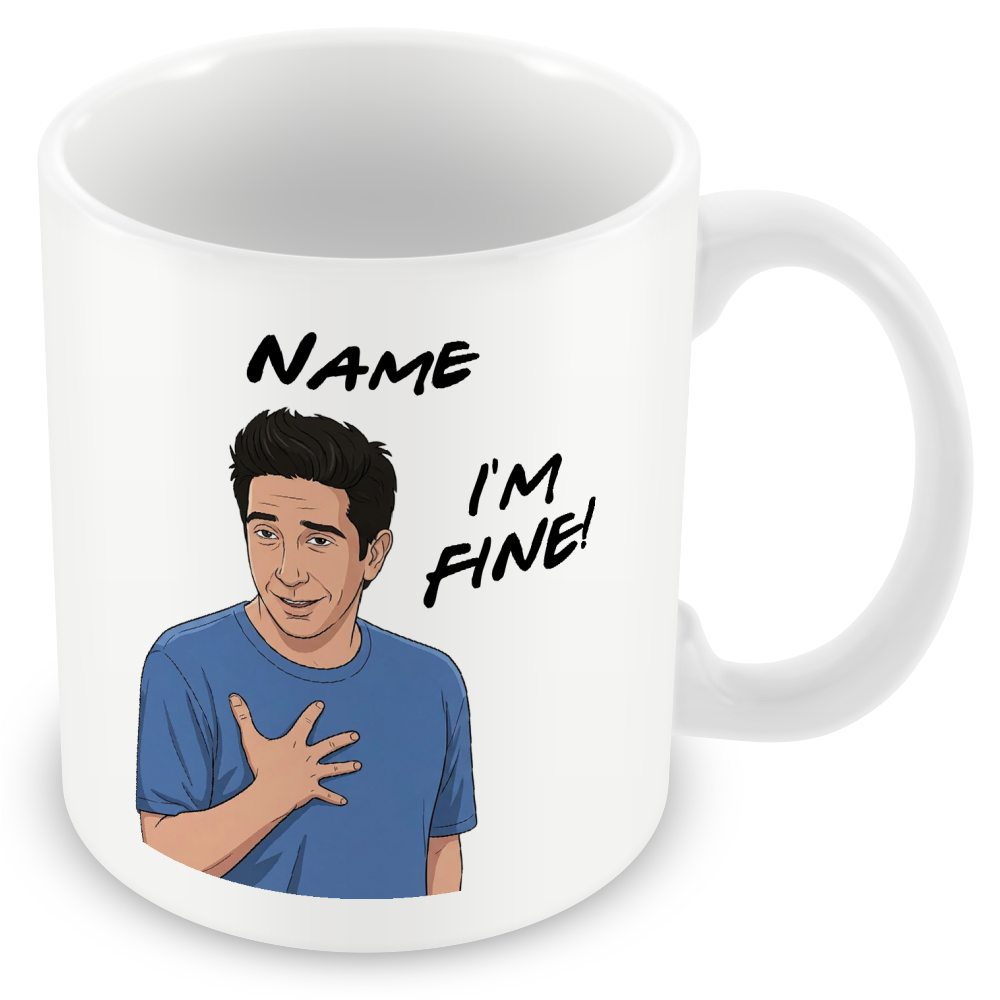 Ross Quote Mug - Optional Black or Purple Handle, Coaster and Card