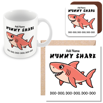 Personalised Mummy Shark Mug for Mums