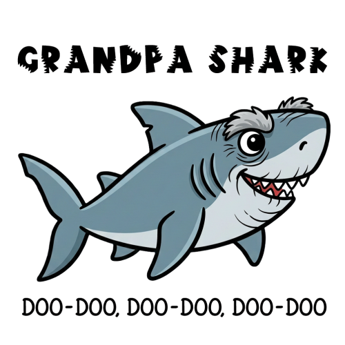 Personalised Grandpa Shark Mug for Grandpa